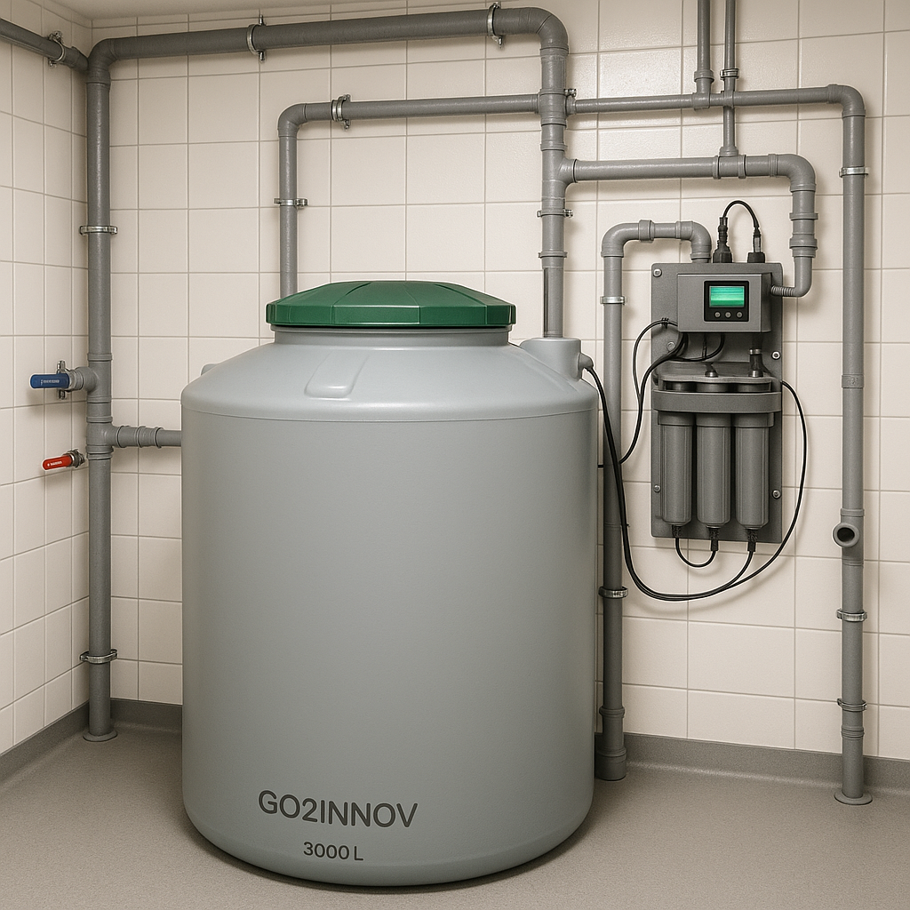 Prototype GO2INNOV : cuve, filtration, capteurs et supervision